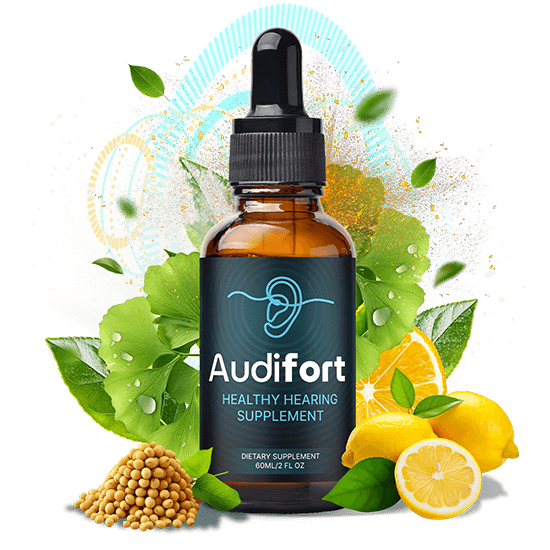 Audifort hearing support supplement bottle for auditory wellness