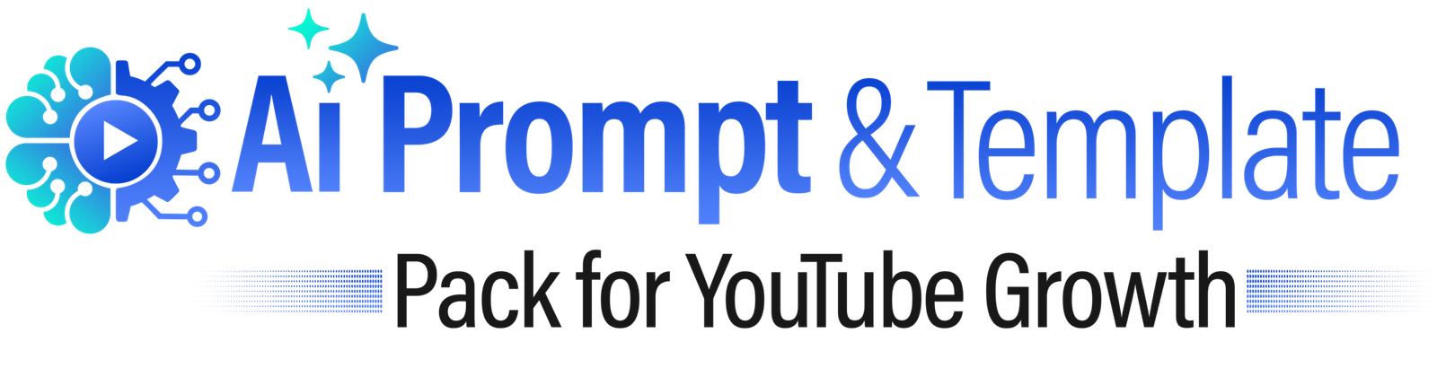 AI Prompt and Template Pack for YouTube Growth logo and branding